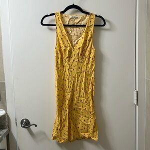 Reformation yellow mini dress